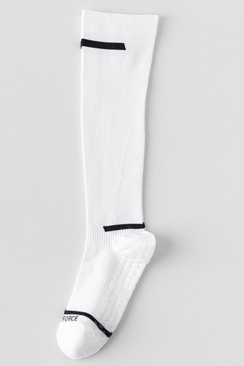 Women Fall Compression Non Slip Knee High Yoga Sports Socks