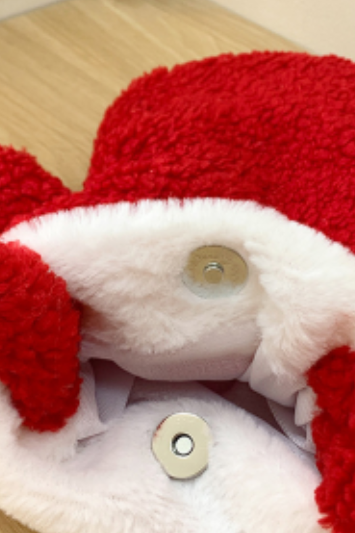Christmas Vintage Plush Red Crossbody Bag