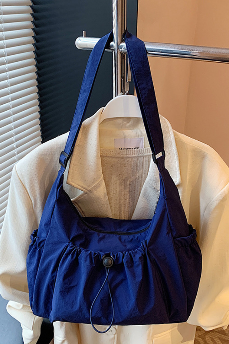 Women All Season Drawstring Multi Pocket Hobo Shoulder Bag
