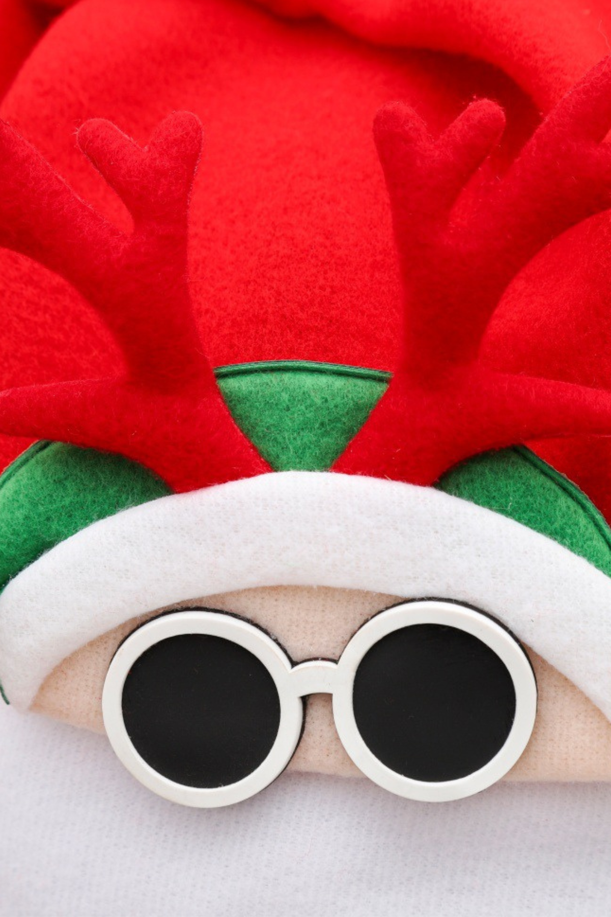 Unisex Christmas Antler Snowflake Decor Red Party Hat