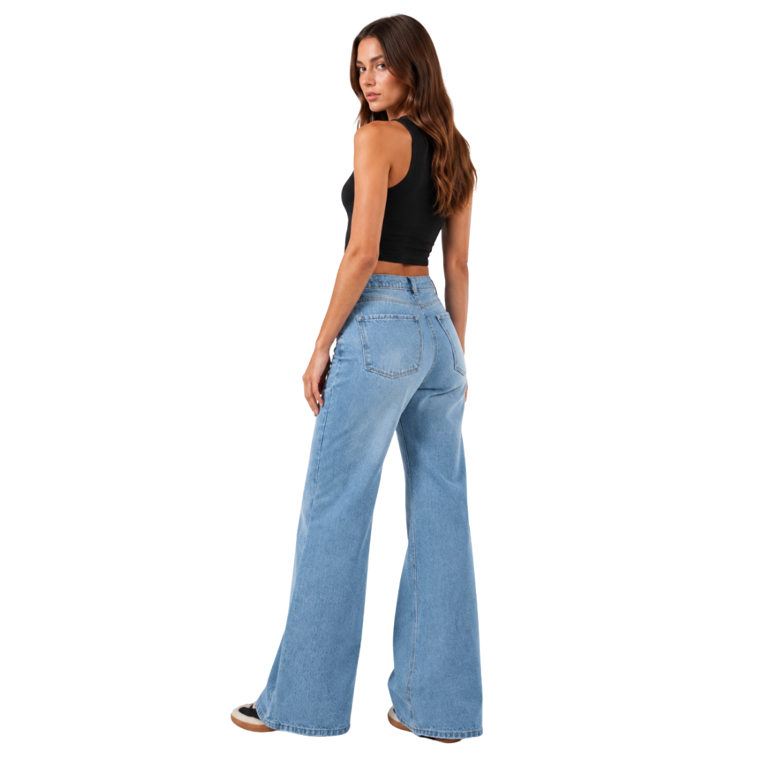 Women's High Waist Wide Leg Jeans