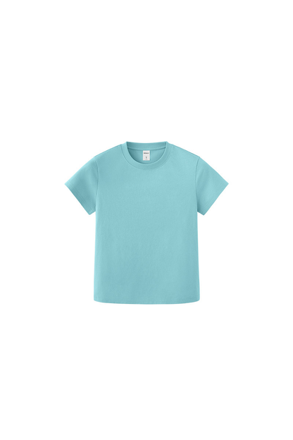 Women's Spring Summer 260g Solid Crewneck Oversized Tee