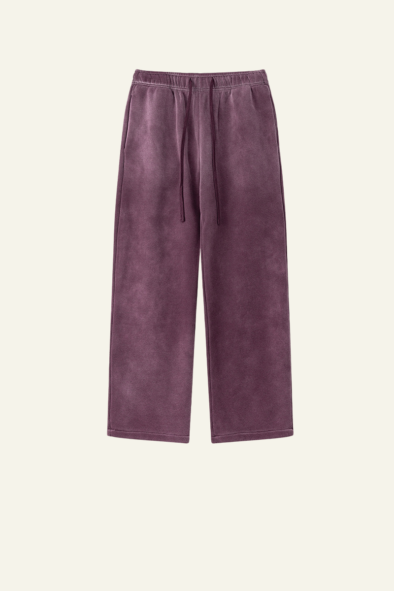 Men's Washed Straight-Leg Pants.