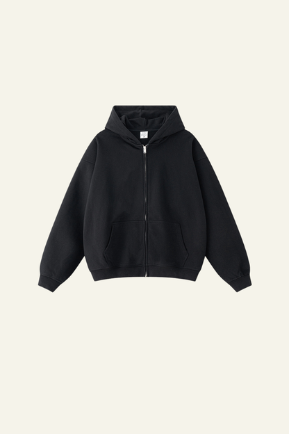 Men's Streetwear Full Zipper Hooded Jacket