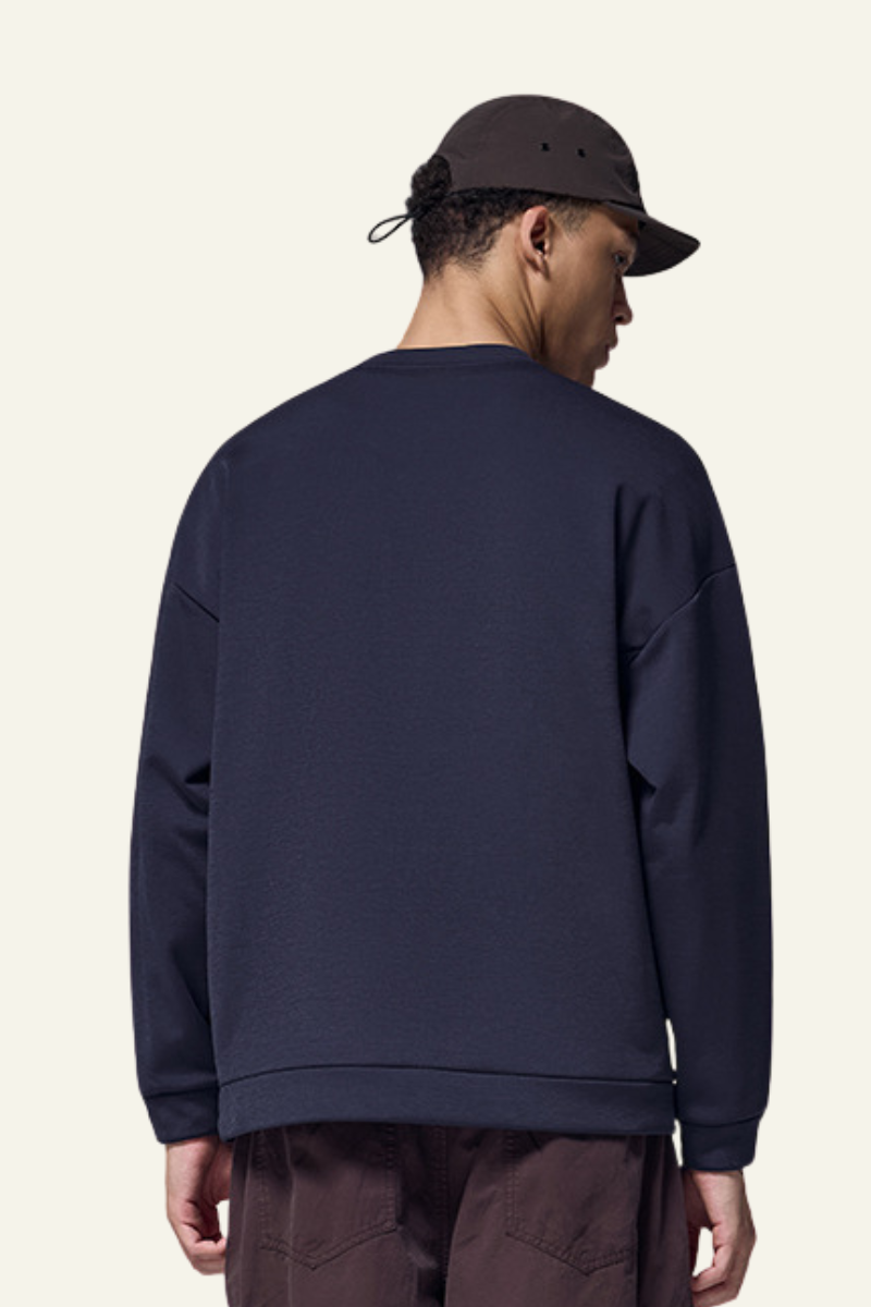 Men's Streetwear Solid Front Pocket Pullover
