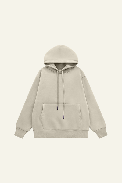Men's Streetwear Fleece-lined Front Pocket Hoodie