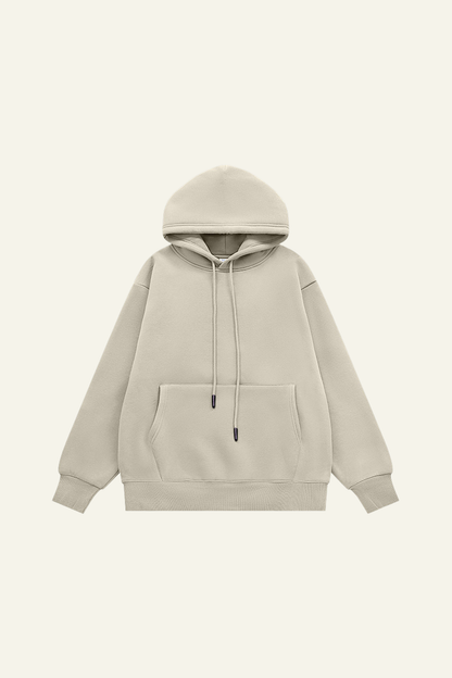 Men's Streetwear Fleece-lined Front Pocket Hoodie