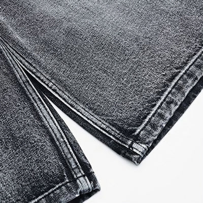 Men's Summer Gradient Cat Whisker Wide-Leg Denim Shorts