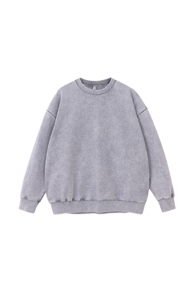 Women Fall Clothing Washed Vintage Sweatshirt