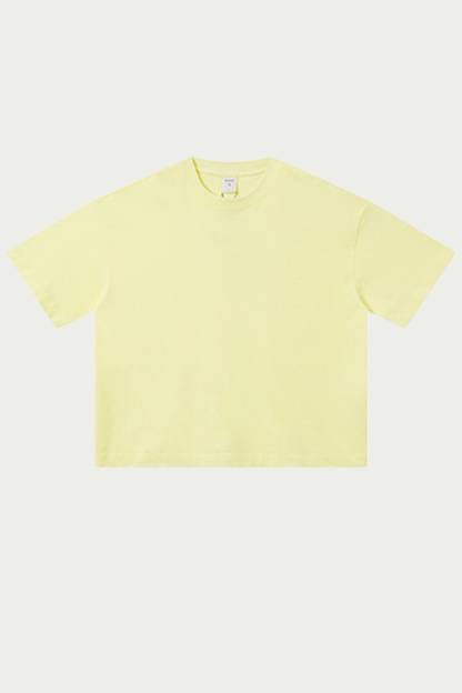 Women's 280g Spring Solid Cotton Boxy Oversized Tee