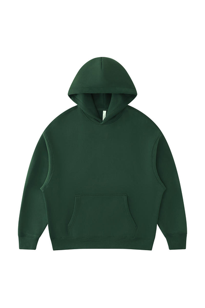 Women's Fall Winter Oversized Solid Kangaroo-Pocket Hoodie