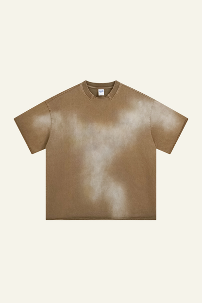 Men's Cotton Streetwear Washed Vintage  T-shirt