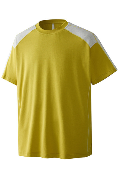 Men's Summer Street Quick Dry Colorblock Loose Cooling Tee