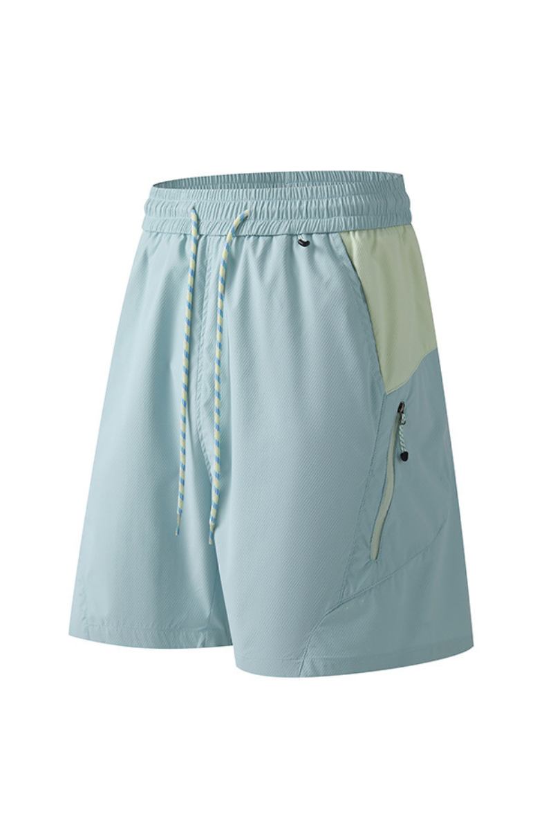 Unisex Outdoor Water-Resistant Colorblock 5" Beach Shorts