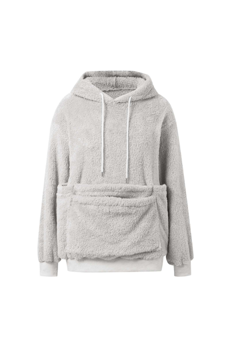 Women Fall Clothing Warm Double-Sided Fleece Pet Hoodie