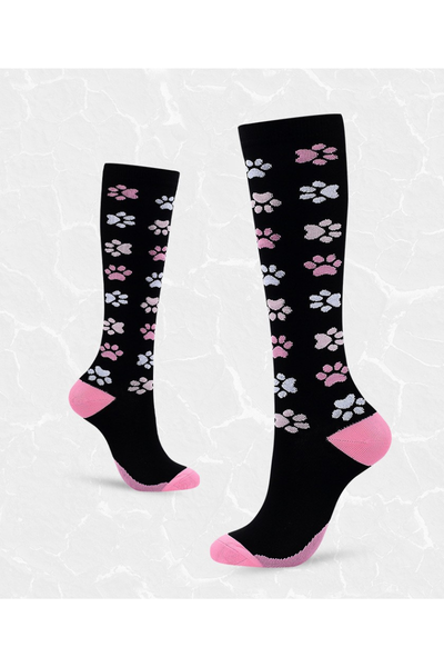 Unisex Fall Halloween Cushioned Knee High Compression Socks
