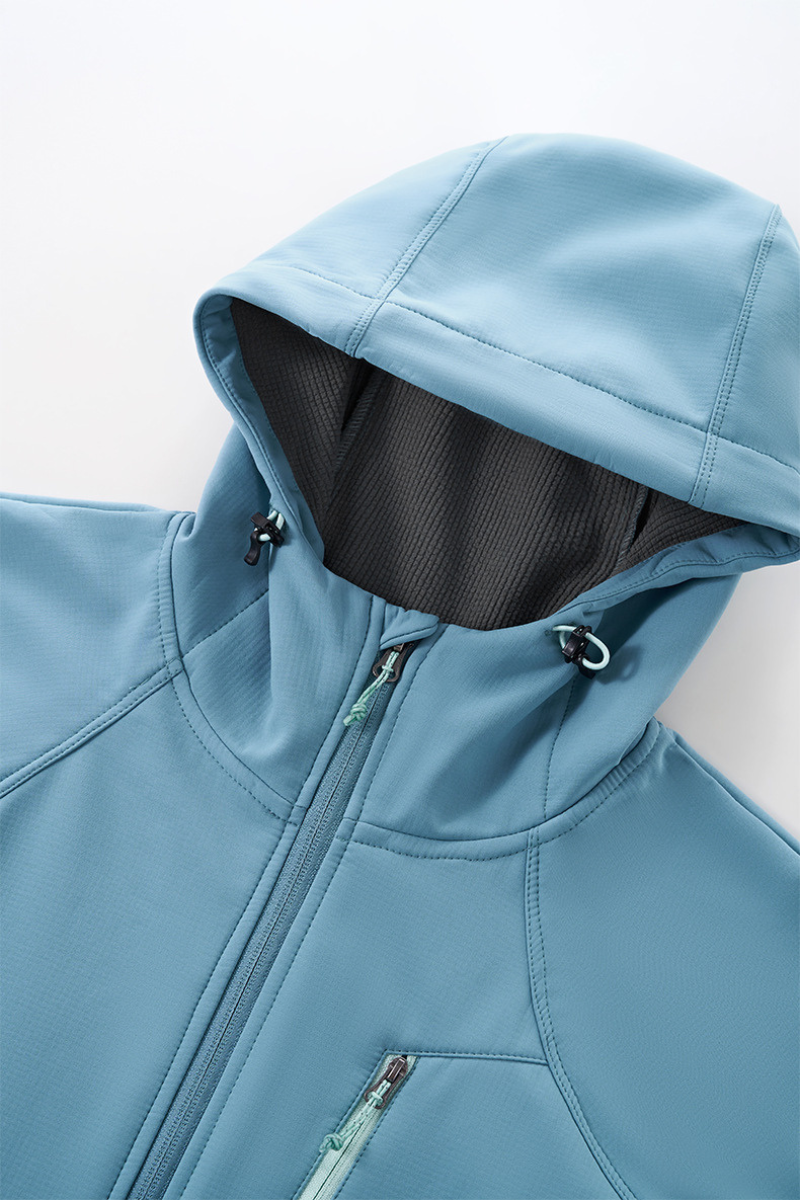 Women's Streetwear Fleece Lined Waterproof Hooded Jacket