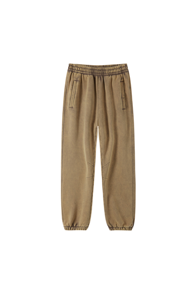 Unisex Fall Clothing Wax Washed Relaxed Jogger Pants