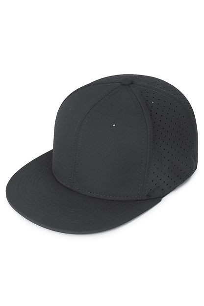 Men's Elastic Solid Flat Brim Mesh Hip Hop Hat