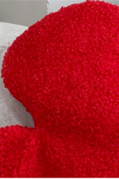 Christmas Vintage Plush Red Crossbody Bag