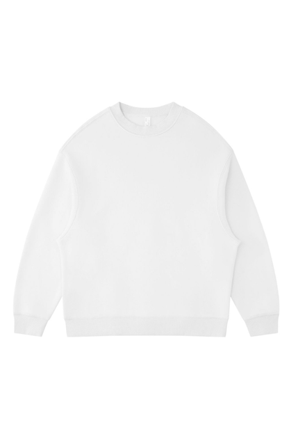 Men's Fall Winter Fleece-Lined Loose Crewneck Sweatshirt