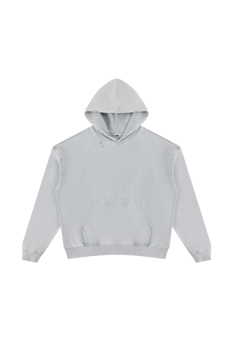 Women Fall Clothing Snow Washed Cropped Heavyweight Hoodie