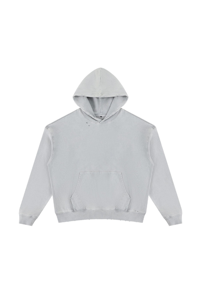 Women Fall Clothing Snow Washed Cropped Heavyweight Hoodie
