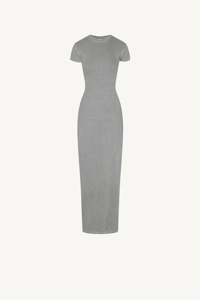 Women's Summer 275g Washed Slim Bodycon Slit Dress