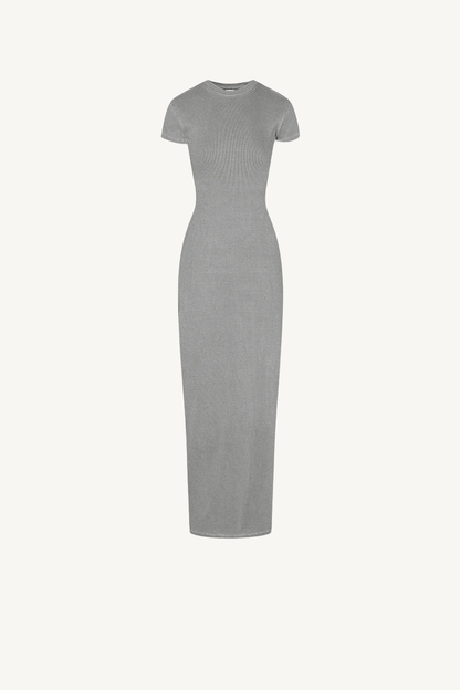 Women's Summer 275g Washed Slim Bodycon Slit Dress