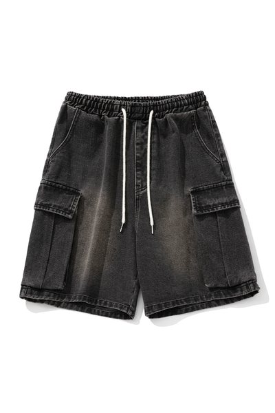 Men's Summer Washed Cargo Loose 3D Pocket 5" Shorts