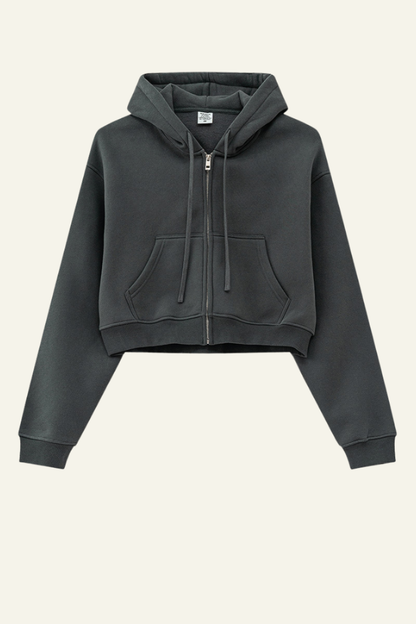 Women's Full Zipper Hooded Jacket