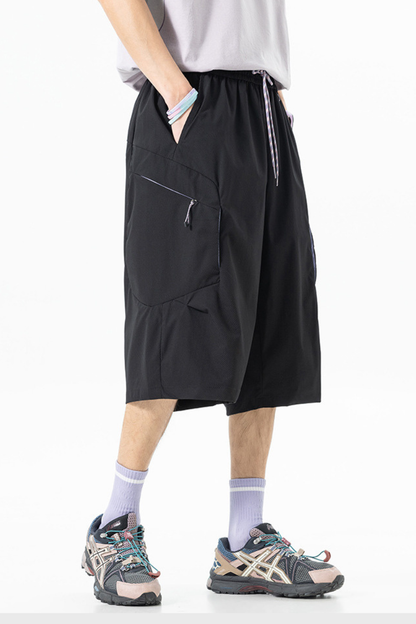 Unisex Summer Straight 7/8 Waterproof Cargo Quick Dry Shorts