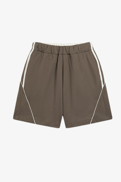 Men's Streetwear Color-Blocked Stripe Shorts