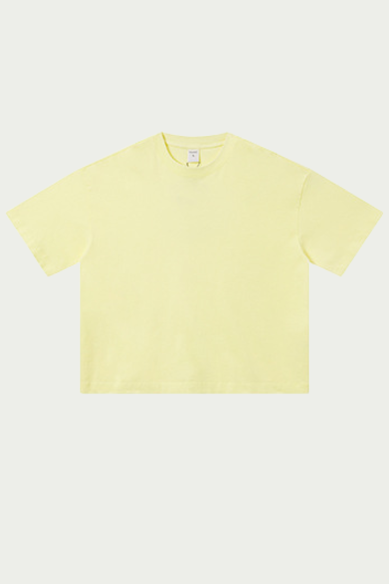 Men's 280g Spring Solid Cotton Boxy Oversized Tee