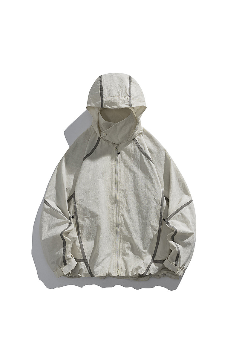 Unisex Mountain Paneled 3D Lightweight Windbreaker Jacket