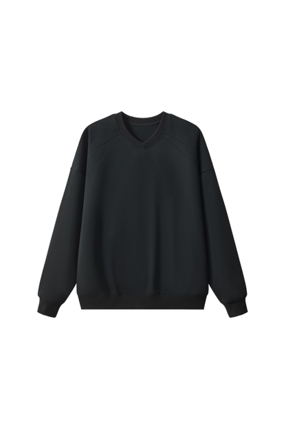 Men Fall Cotton Blend Raglan Cropped Pullover Sweatshirt