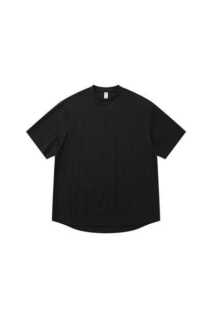 Unisex Summer Linen-Blend Loose Drop-Shoulder Crewneck Tee