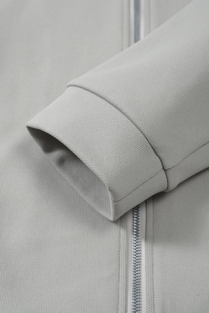 Men's Streetwear Stand Collar Full-Zipper Jacket