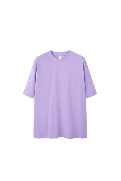 Men's Spring Summer 260g Solid Crewneck Oversized Tee