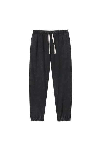 Unisex Fall 400G Washed Vintage Relaxed Sweatpants