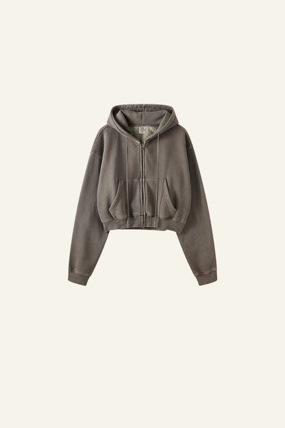 Women's Lightweight Full Zipper Hooded Jacket