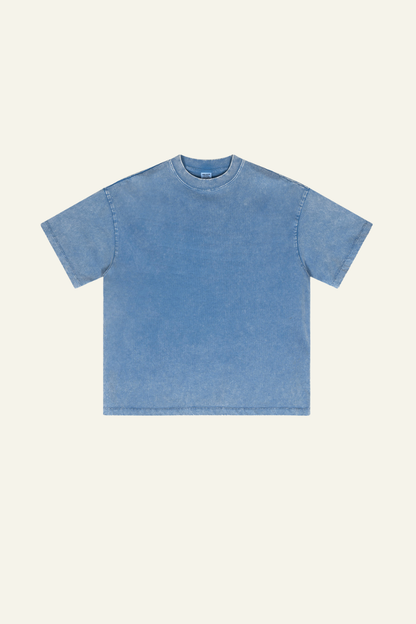 Men's Cotton Streetwear Vintage Washed T-shirt