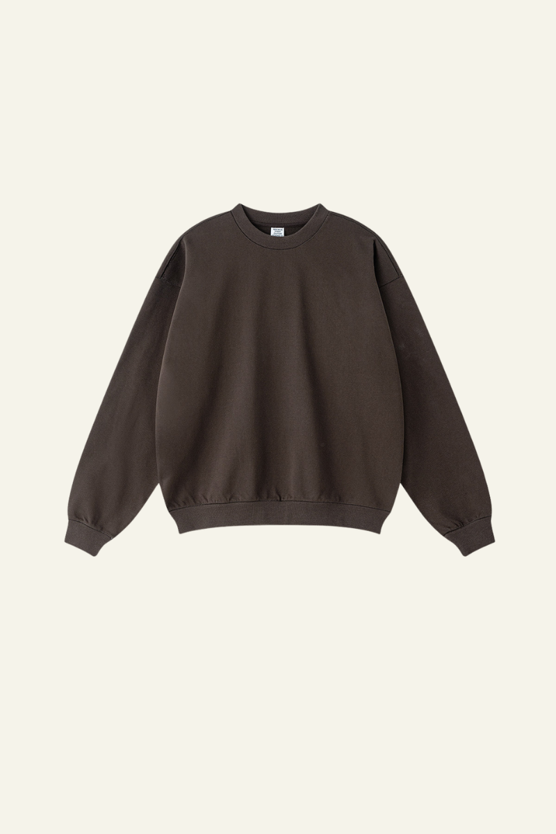 Men's Solid Color Athletic Wear Crewneck Pullover