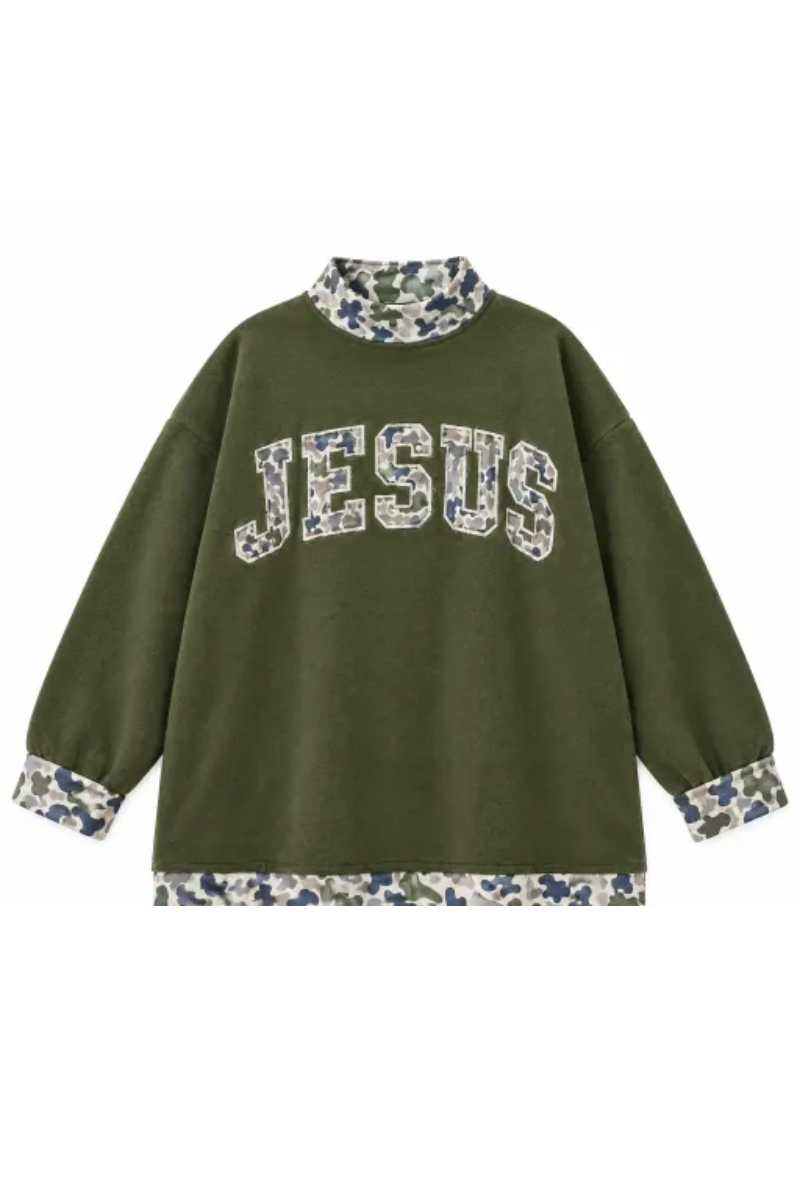 Women Fall Clothing Mallard Contrast Trim Sweatshirt