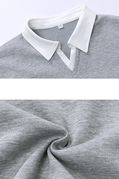 Men's Summer Colorblock MockLayer Seagull Retro Polo