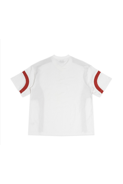 Unisex Summer Oversized Color Block V-Neck Street T-Shirt