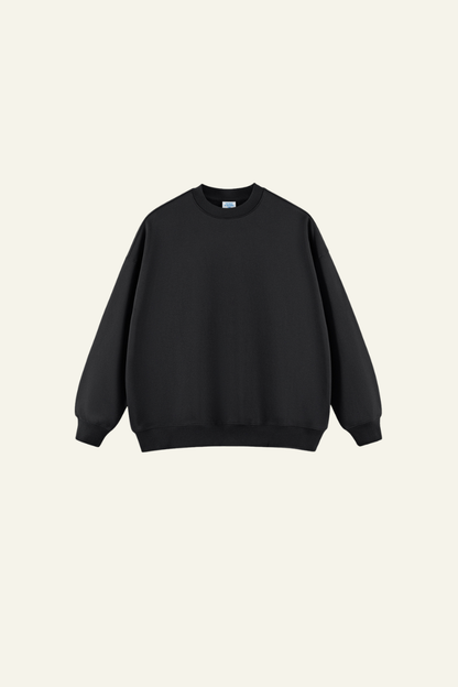 Men's 400G Heavyweight Streetwear Solid Pullover