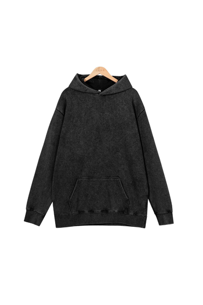 Unisex Fall 400G Washed Vintage Loopback Pullover Hoodie