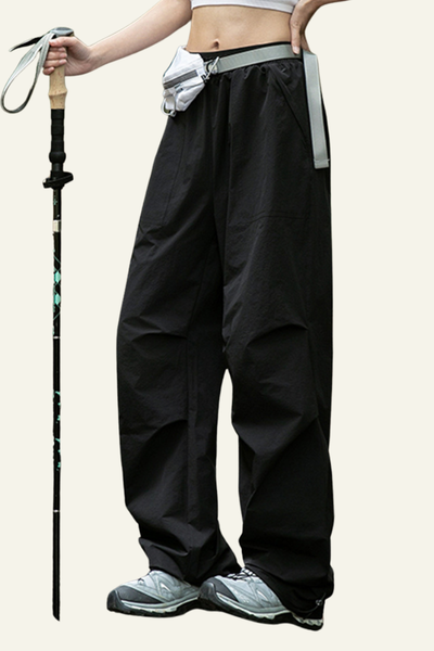 Women's Water-Resistant Breathable Pleated Lightweight Cargo Pants