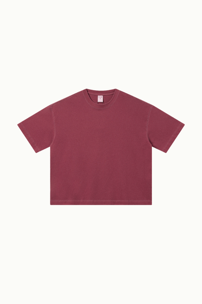 Women's Summer 280g Cotton Washed Oversized Boxy Tee